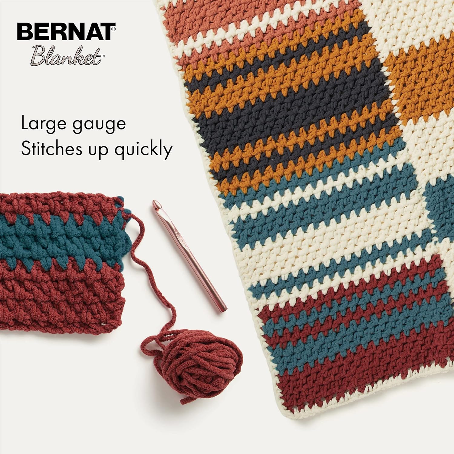 Bernat Blanket Super Bulky Yarn – 2-Pack, 300g/10.5oz Balls (Various Colours)