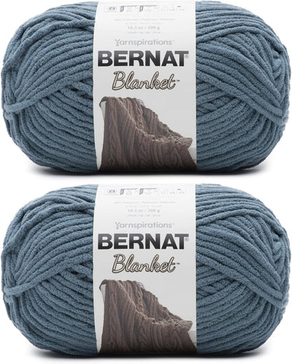 Bernat Blanket Super Bulky Yarn – 2-Pack, 300g/10.5oz Balls (Various Colours)