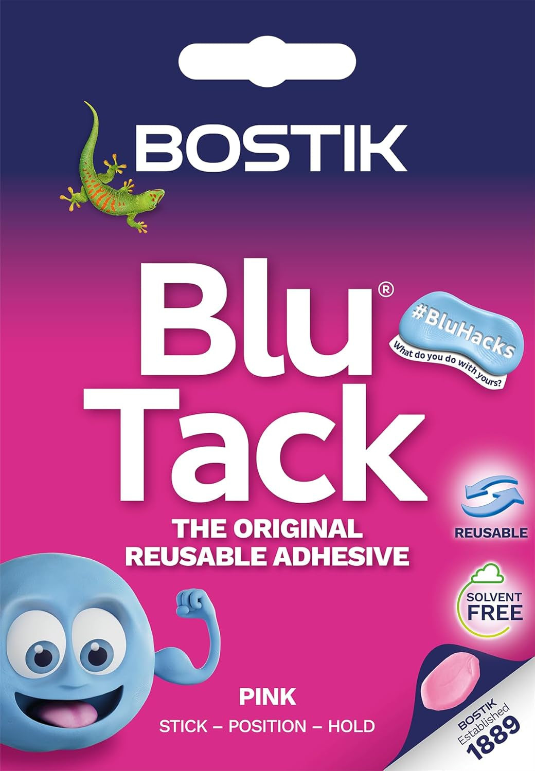 Bostik Blu Tack White – The Original Reusable Adhesive