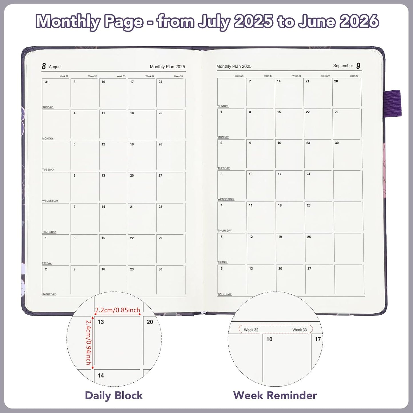 A5 Academic Diary 2025-2026 – Elegant, Practical & Perfect for Daily Planning
