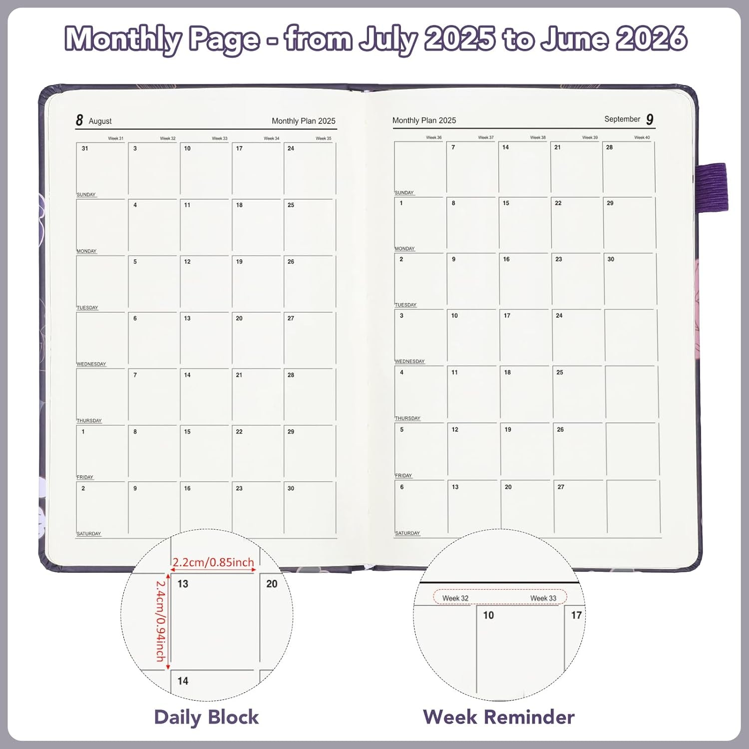 A5 Academic Diary 2025-2026 – Elegant, Practical & Perfect for Daily Planning