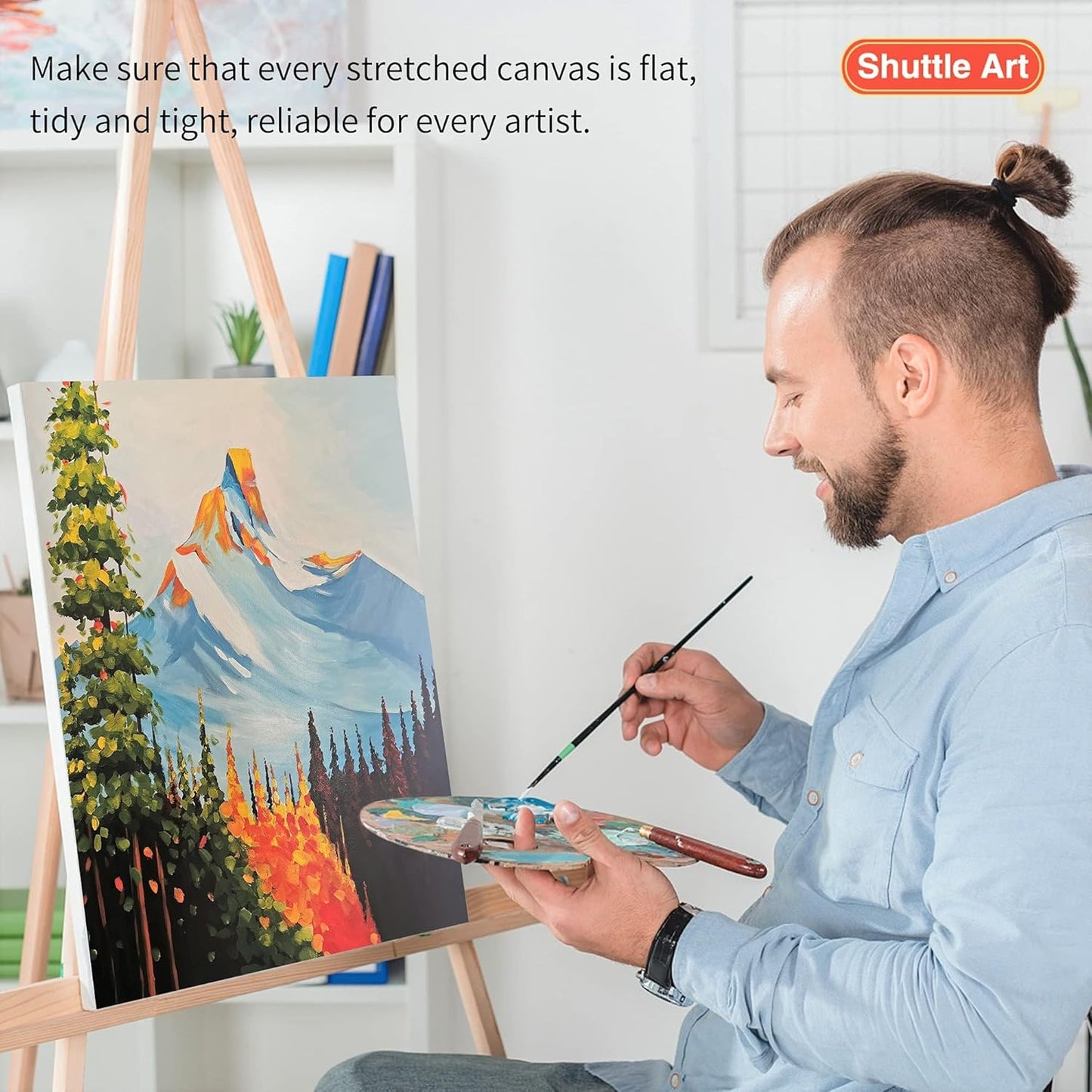 Shuttle Art Stretched Canvas Set – Premium Quality for Artists & Beginners