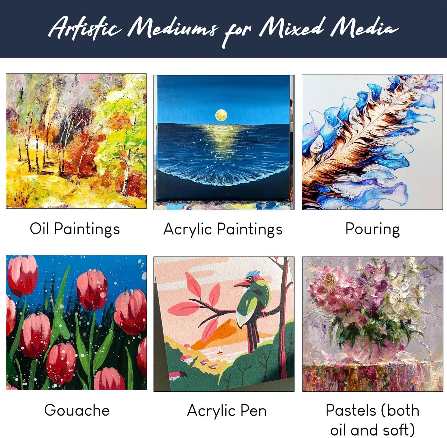 Stretched Canvas for Painting – 100% Cotton, Triple-Primed (Multiple Sizes & Packs)