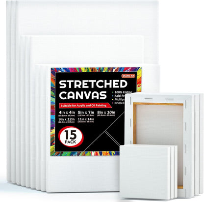 Shuttle Art Stretched Canvas Set – Premium Quality for Artists & Beginners