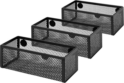 Mesh Pencil Cup – Black Steel, Cone Design