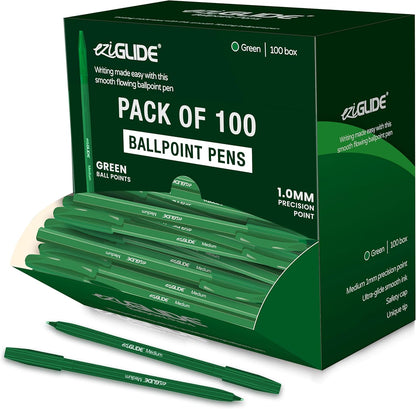 Ballpoint Pens – Assorted Colours, 1.0mm Tip (Pack of 10 / 50 / 100)