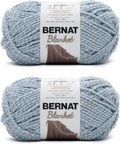 Bernat Blanket Super Bulky Yarn – 2-Pack, 300g/10.5oz Balls (Various Colours)