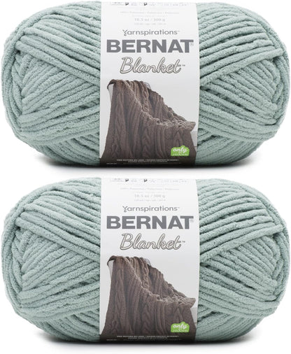 Bernat Blanket Super Bulky Yarn – 2-Pack, 300g/10.5oz Balls (Various Colours)