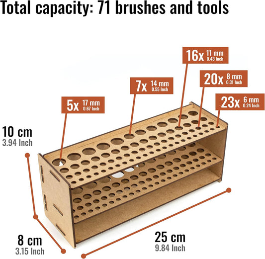 ProScale Hobbies Brush & Tool Organiser – Keep Your Workspace Neat & Efficient