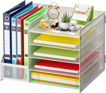 All-in-One Desk Organizer – 5 Trays, Drawer & Holders (36 x 28 x 30 cm)