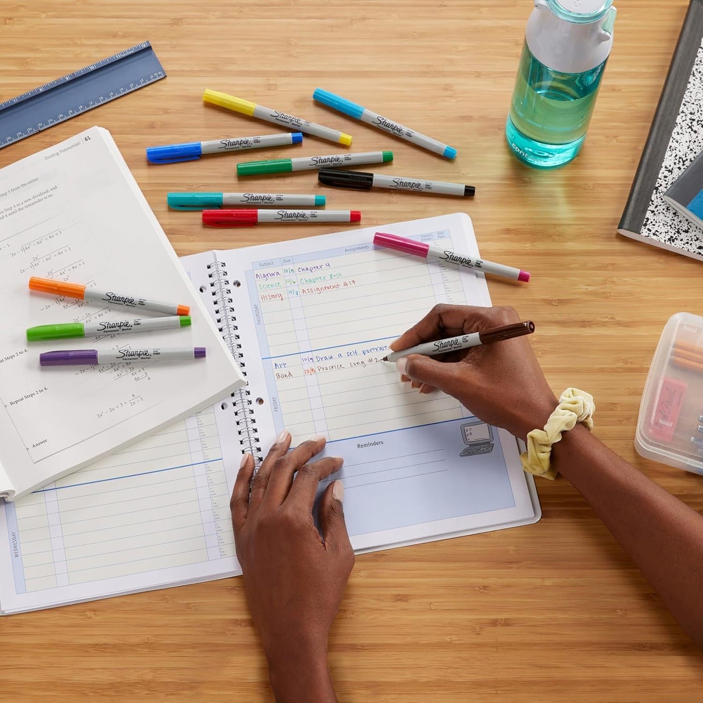 Sharpie Permanent Markers | Ultra Fine Point for Precise Marks | Assorted Colours | 12 Marker Pens