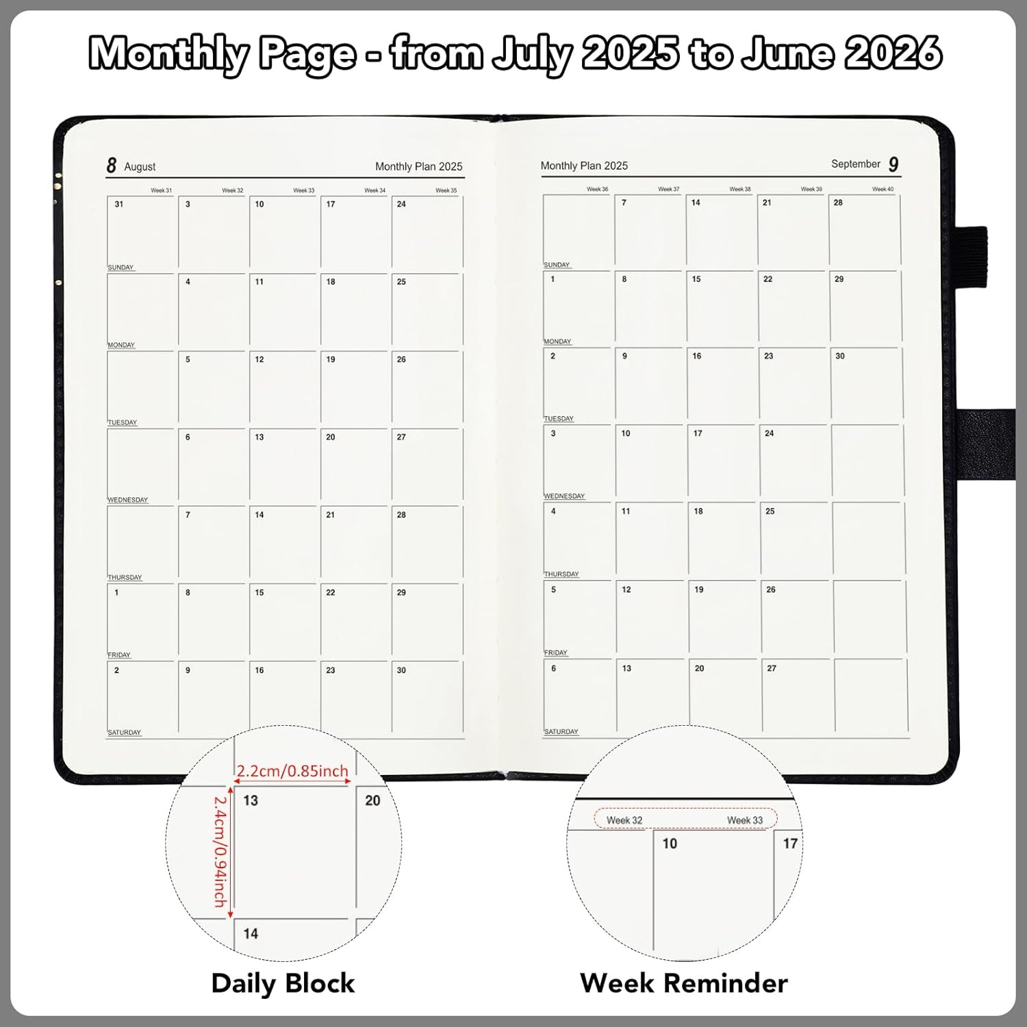 A5 Academic Diary 2025-2026 – Elegant, Practical & Perfect for Daily Planning