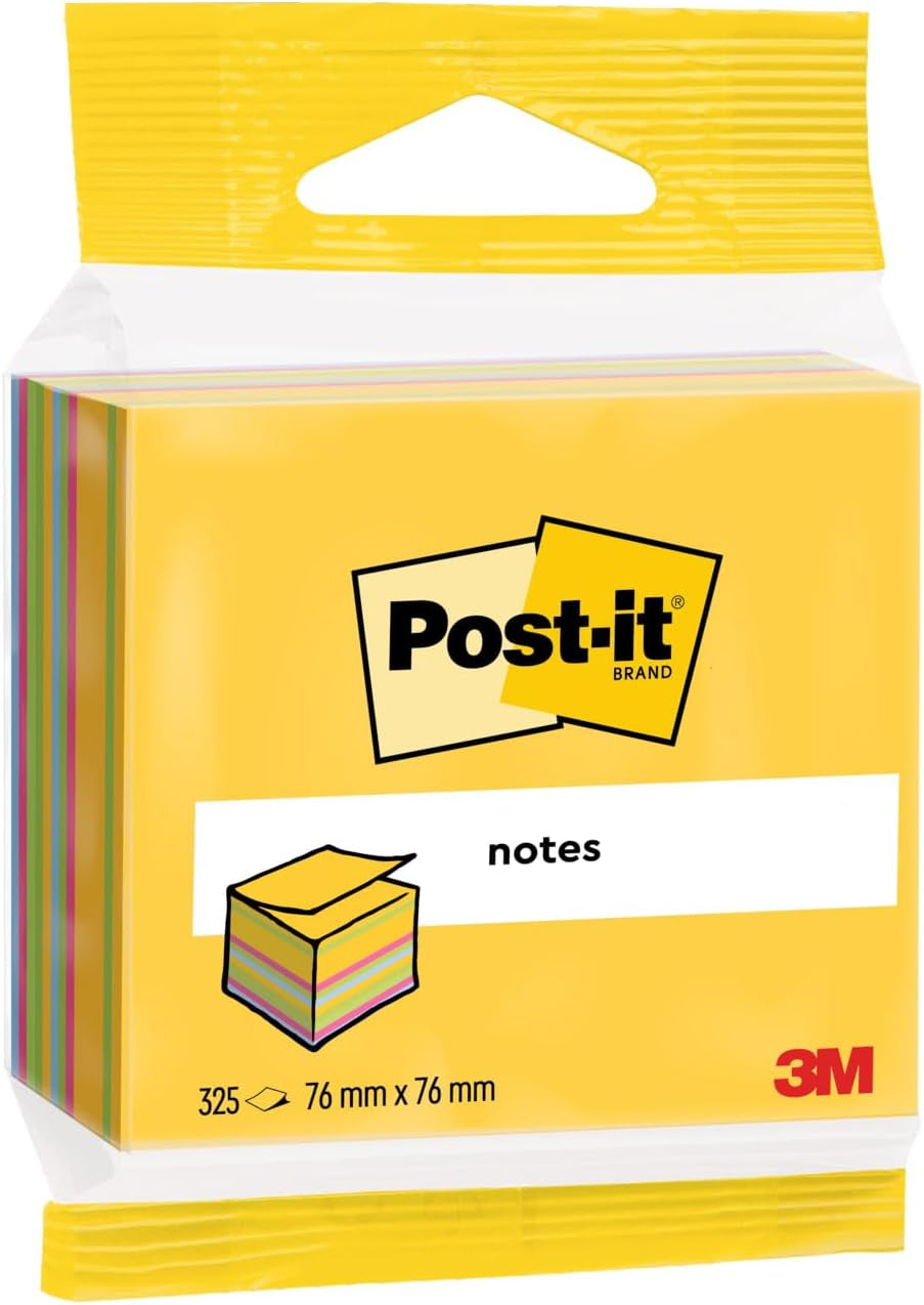 Post-it Notes Cube – Bright, Convenient & Perfect for Everyday Use