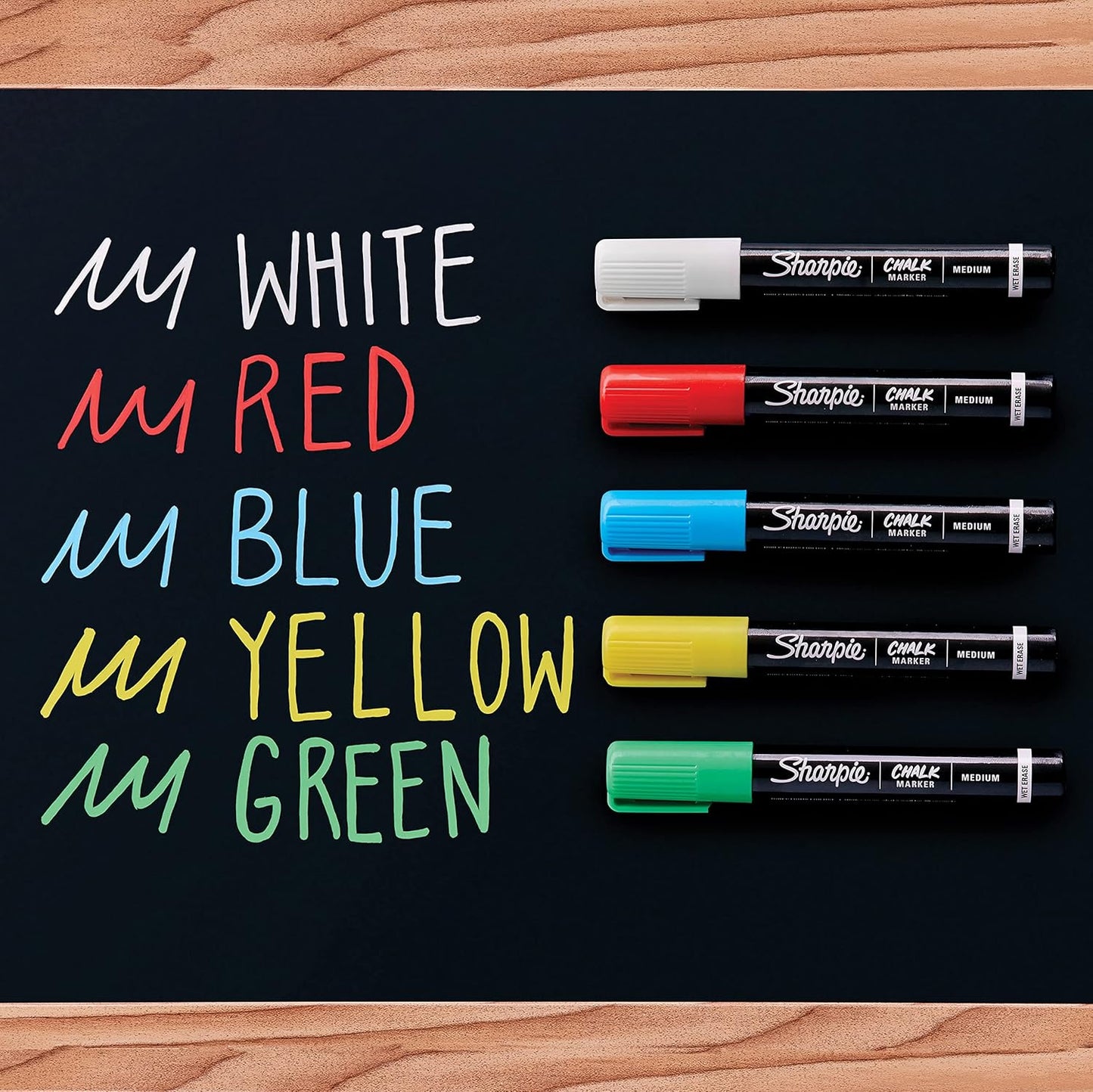 Sharpie Chalk Markers | Wet Erase Chalk Pens | White | 2 Count