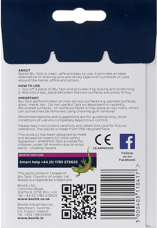 Bostik Blu Tack White – The Original Reusable Adhesive