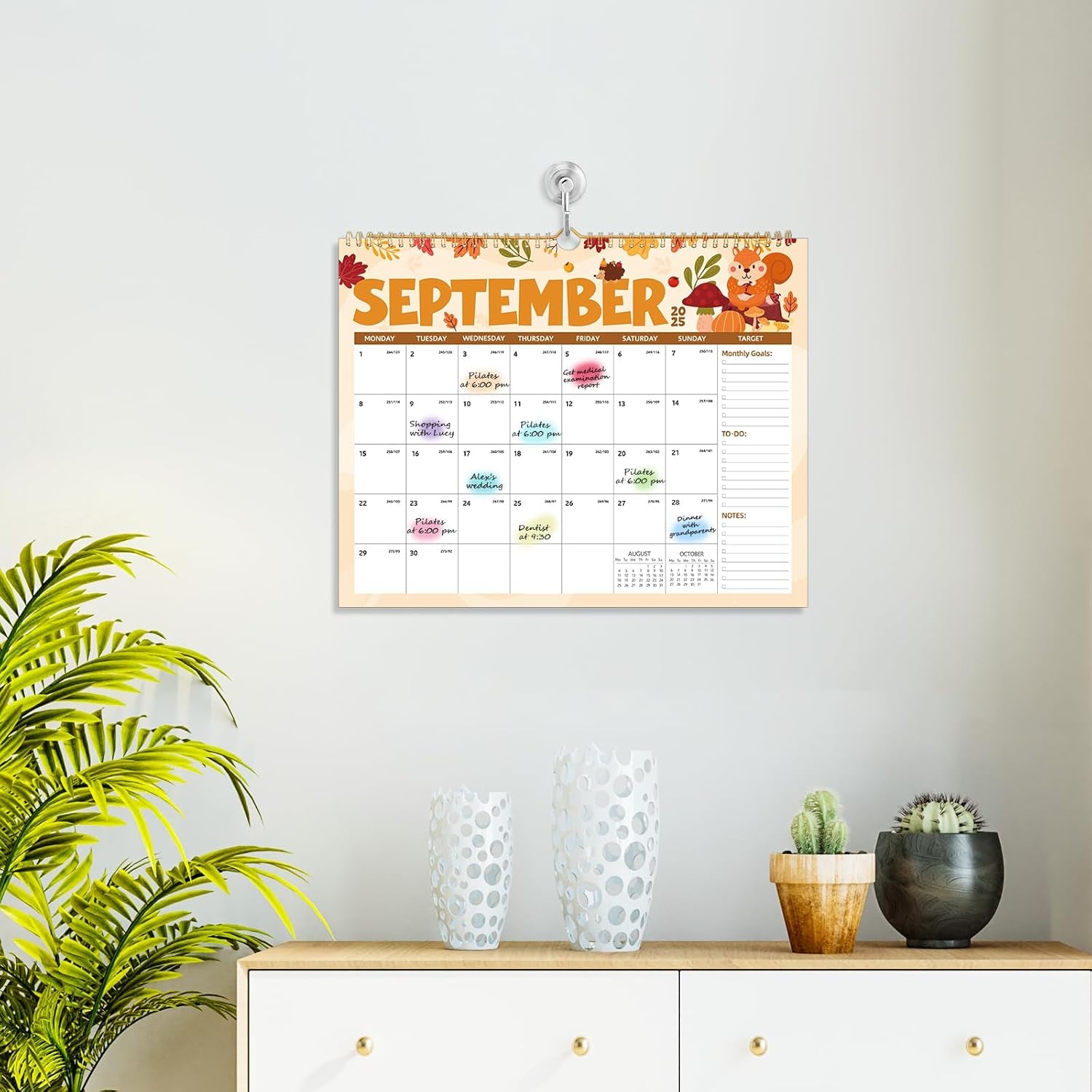 2025-2026 Wall Calendar – 18-Month Planner for Organization & Productivity