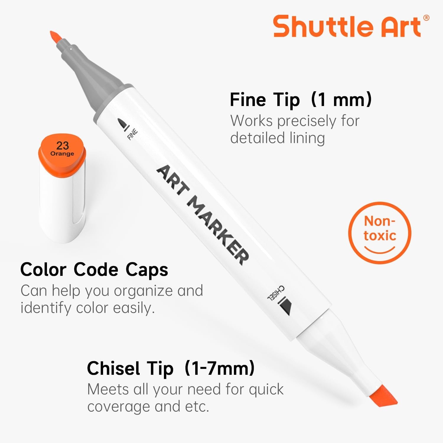 Shuttle Art 89-Piece Dual Tip Marker Set