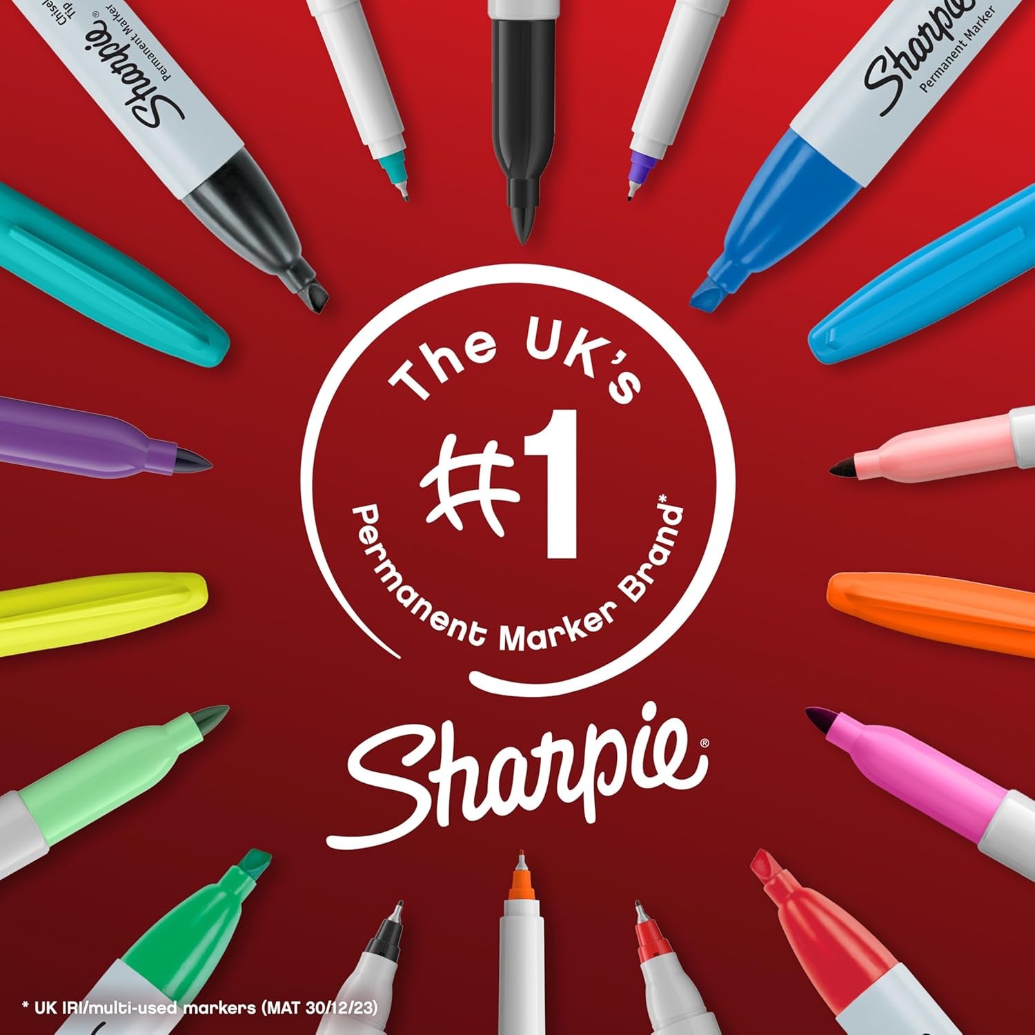 Sharpie Permanent Markers | Fine Point for Bold Details | Electro Pop & Assorted Original Colours | 24 Marker Pens