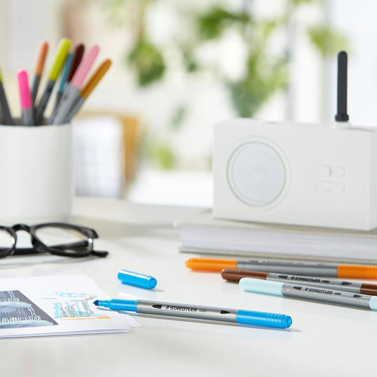 STAEDTLER Double-Ended Fibre-Tip Pens – Versatile & Vibrant for Creative Expression
