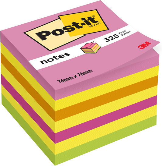 Post-it Notes Cube – Bright, Convenient & Perfect for Everyday Use