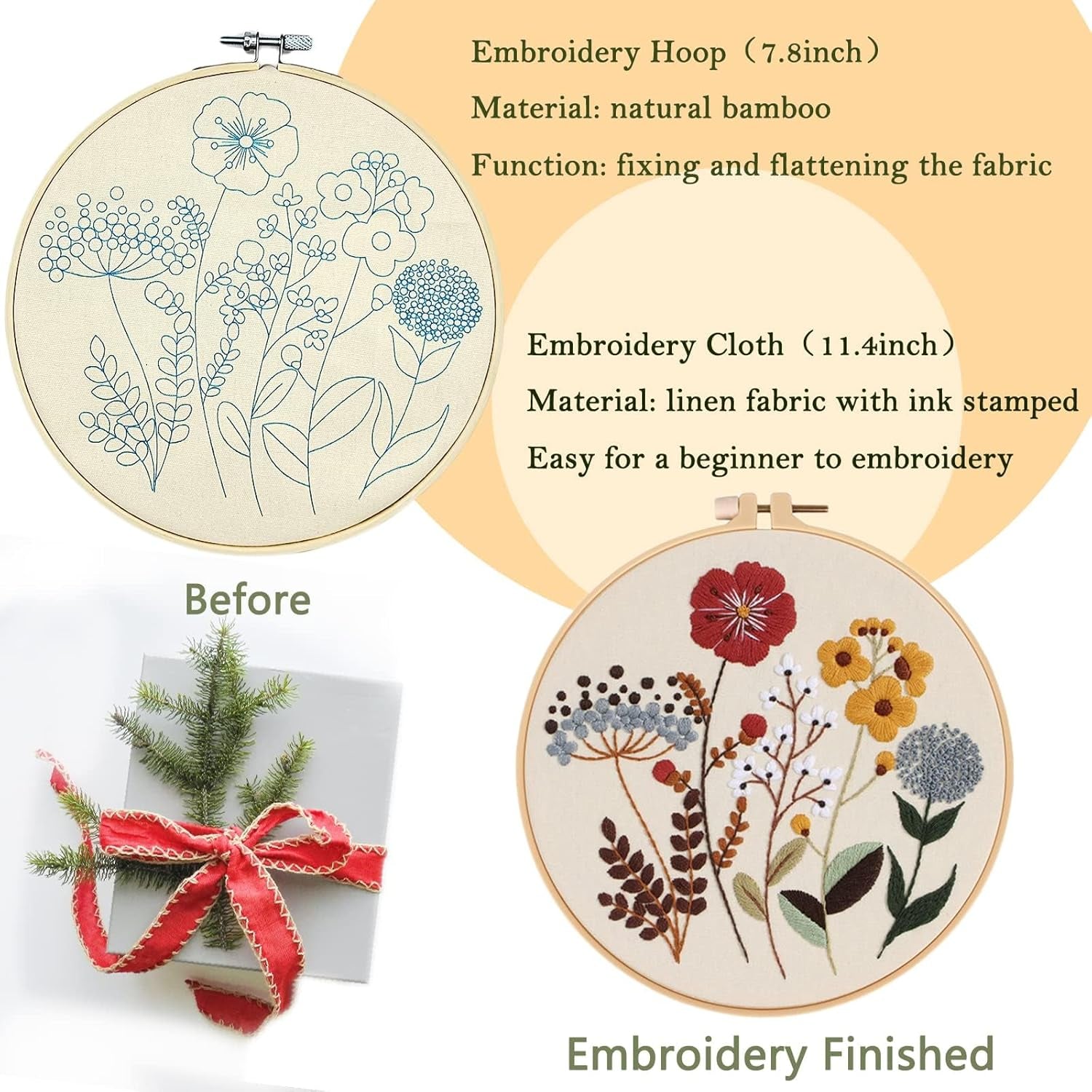 Embroidery Starter Kit – Perfect for Beginners & Creative Crafting