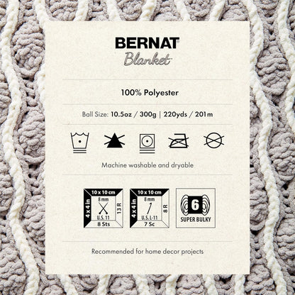 Bernat Blanket Super Bulky Yarn – 2-Pack, 300g/10.5oz Balls (Various Colours)