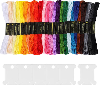 50-Color Embroidery Floss Kit – Vibrant, Durable & Perfect for DIY Crafts