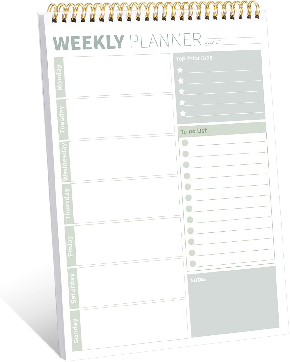Undated Weekly Planner Pad – Flexible, Organized & Perfect for Productivity