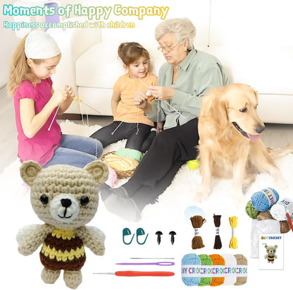 Beginner Crochet Animal Kit – Learn, Create & Make Adorable Plush Friends