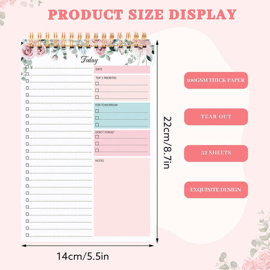 A5 Undated To-Do List Notebook – Organized, Portable & Perfect for Productivity