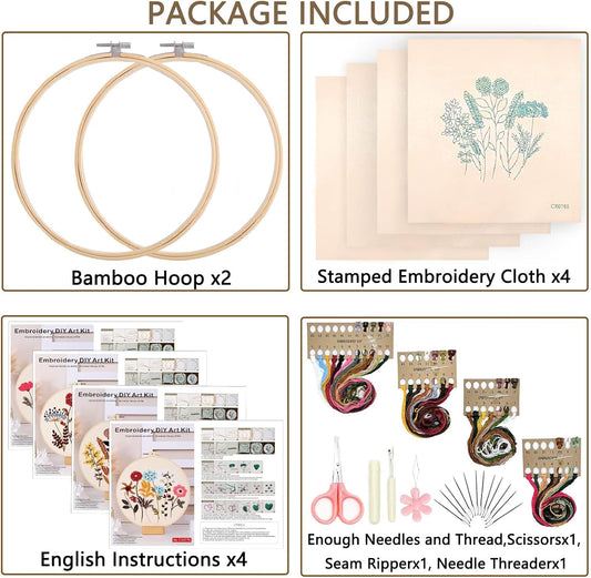 Embroidery Starter Kit – Perfect for Beginners & Creative Crafting