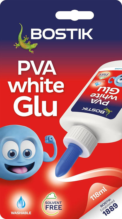 Bostik PVA Glue – Multipurpose Solvent-Free Craft Adhesive, 118ml