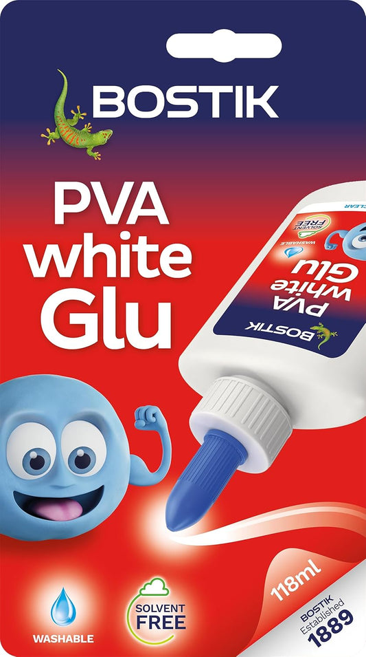 Bostik PVA Glue – Multipurpose Solvent-Free Craft Adhesive, 118ml