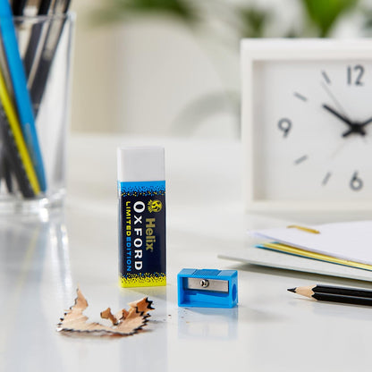 Helix Oxford Twin Pack – Eraser & Pencil Sharpener for Everyday Use