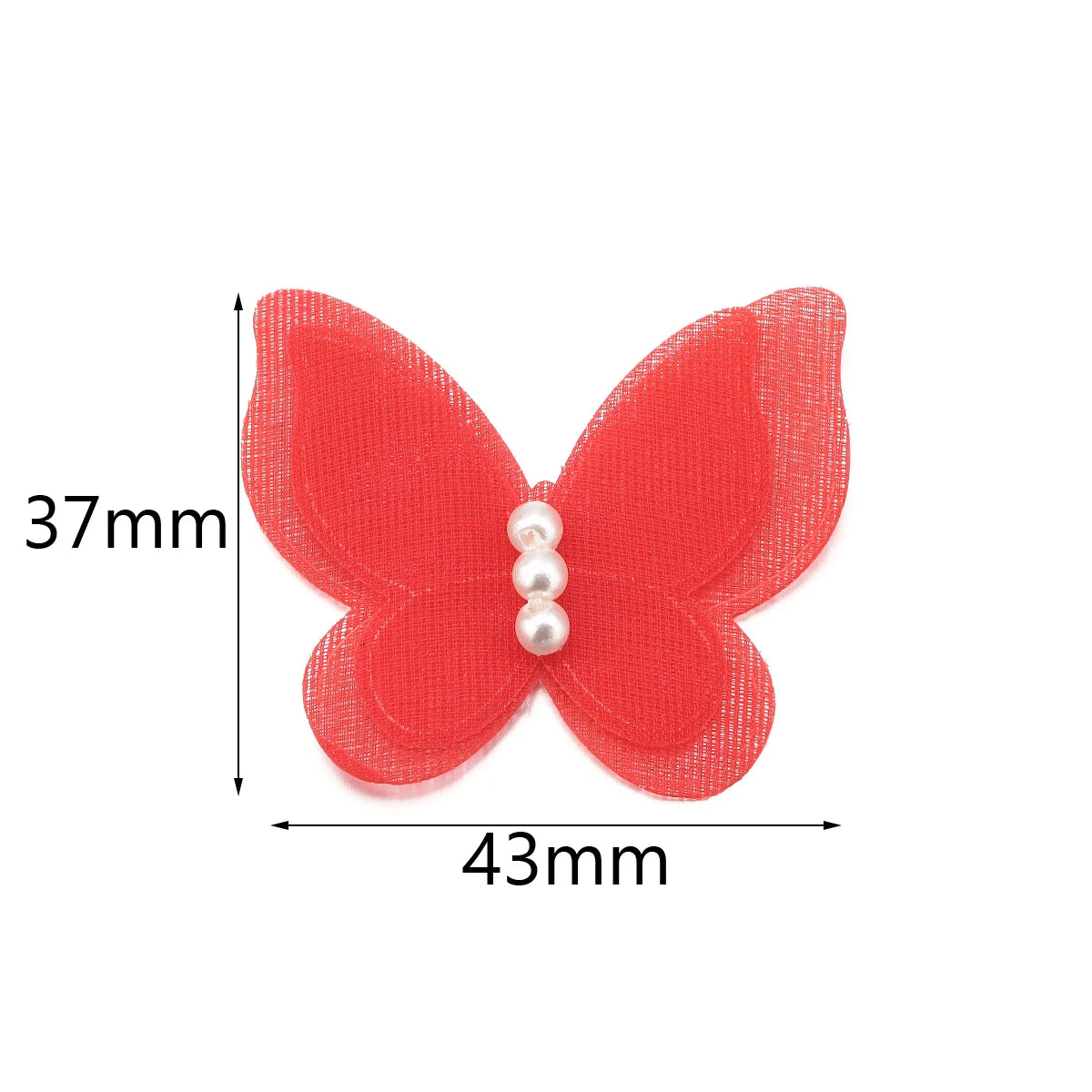 3D Organza Butterfly Appliques