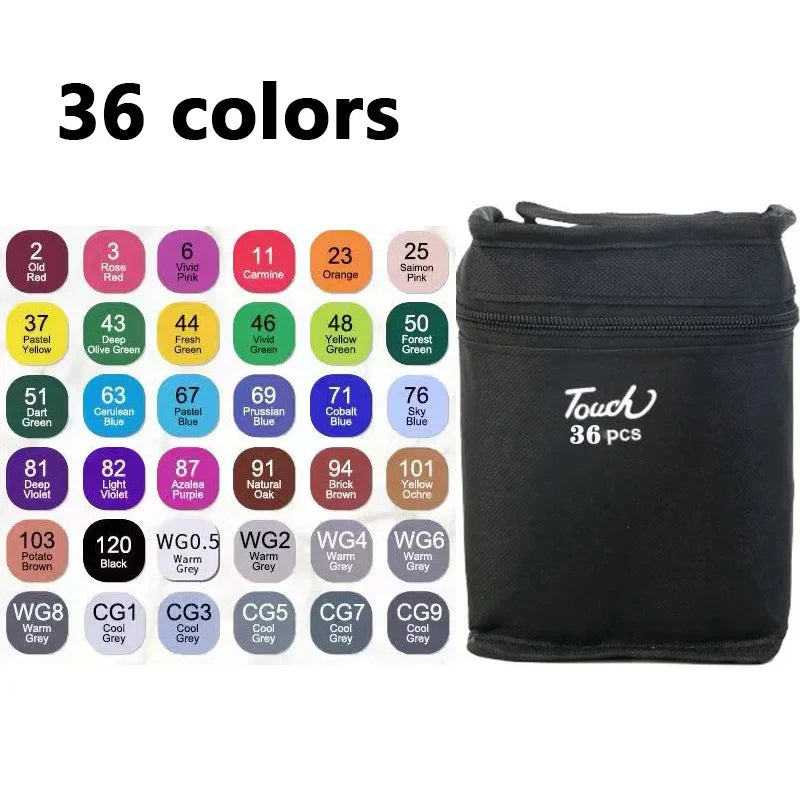 Double-Ended Oily Art Marker Set