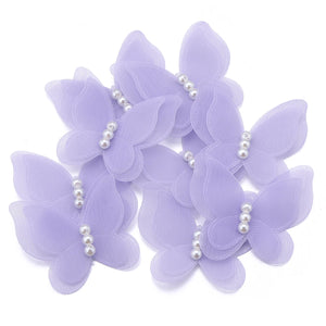 3D Organza Butterfly Appliques