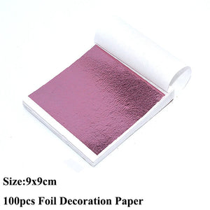 100pcs Imitation Foil Gilding Sheets