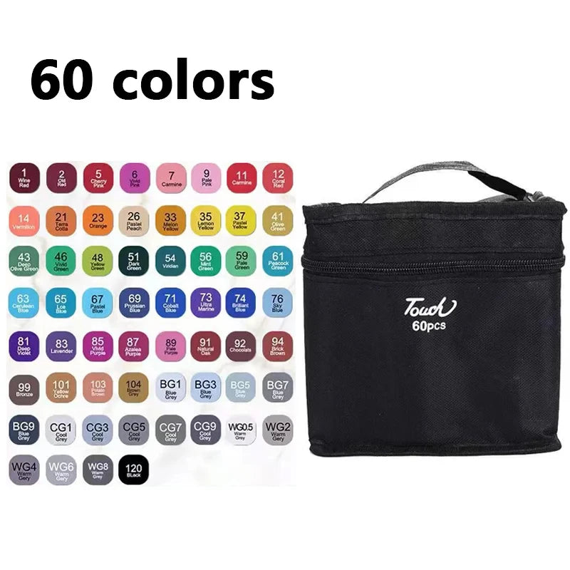 Double-Ended Oily Art Marker Set