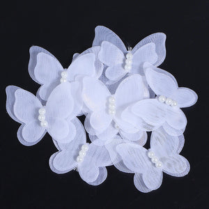 3D Organza Butterfly Appliques