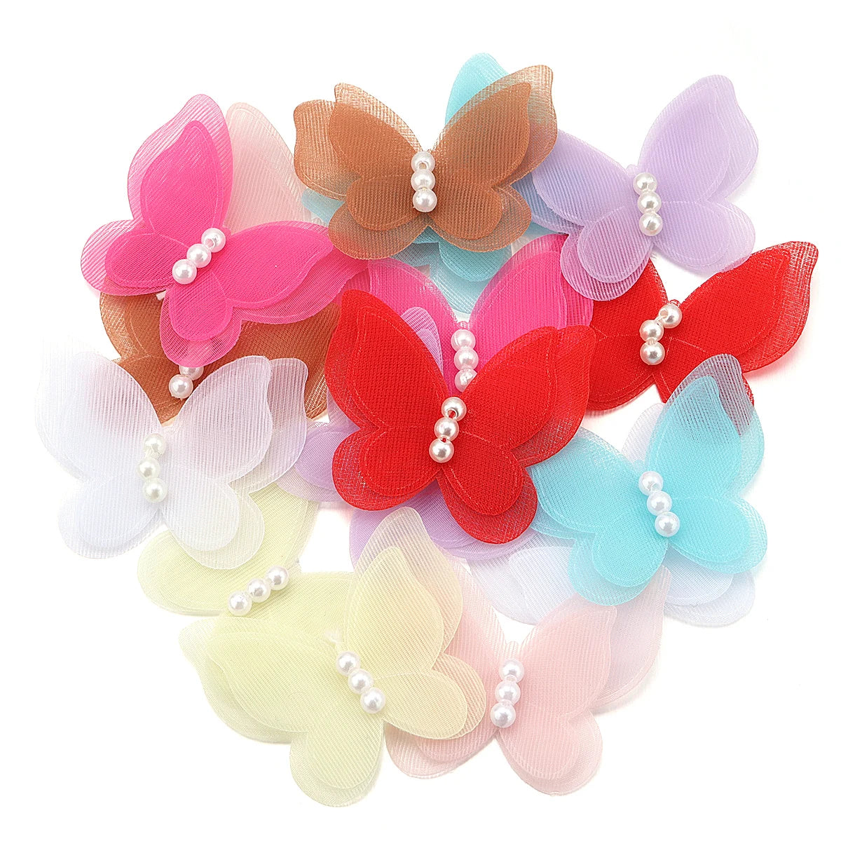 3D Organza Butterfly Appliques