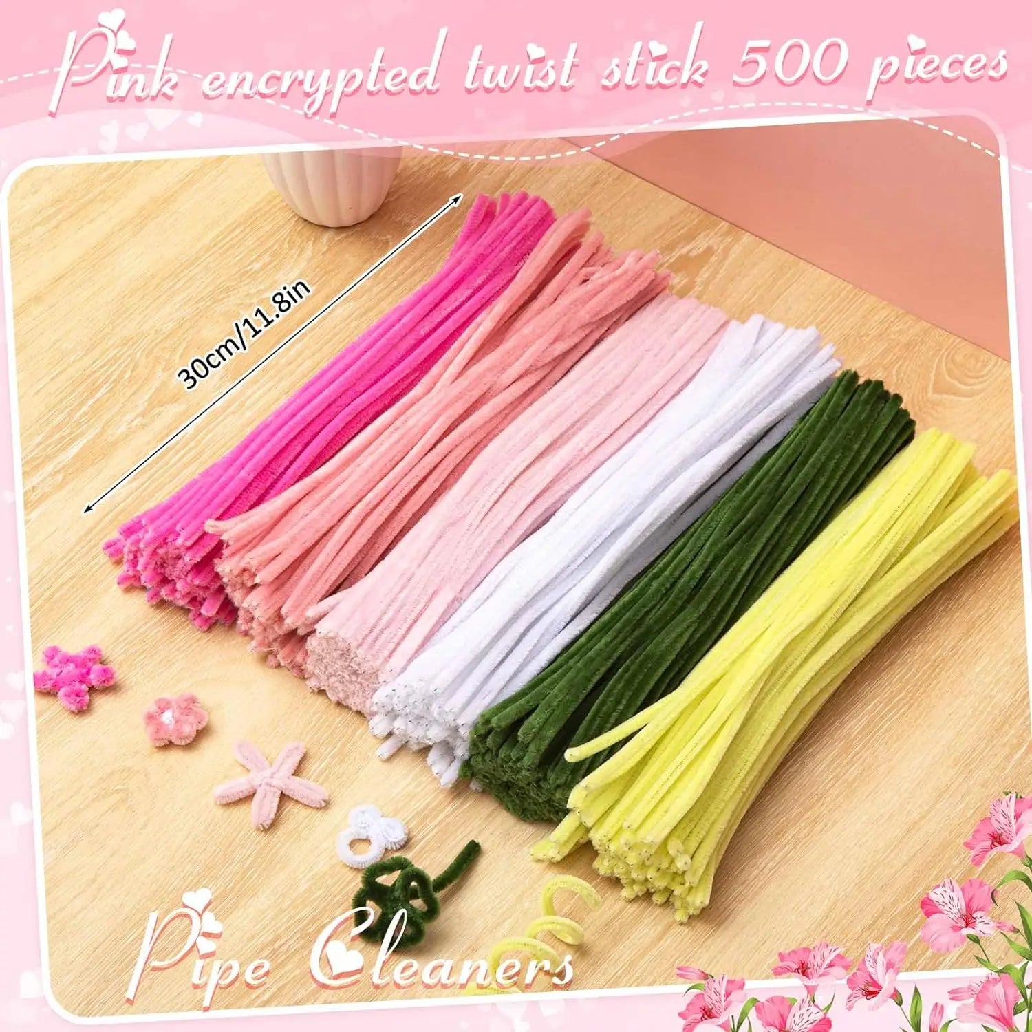 12" Chenille Stems for DIY Crafts