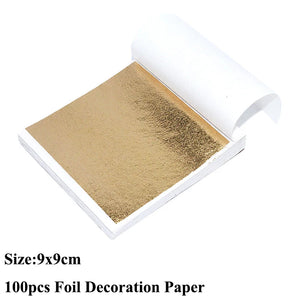 100pcs Imitation Foil Gilding Sheets