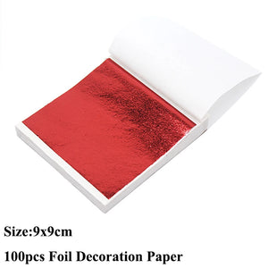 100pcs Imitation Foil Gilding Sheets
