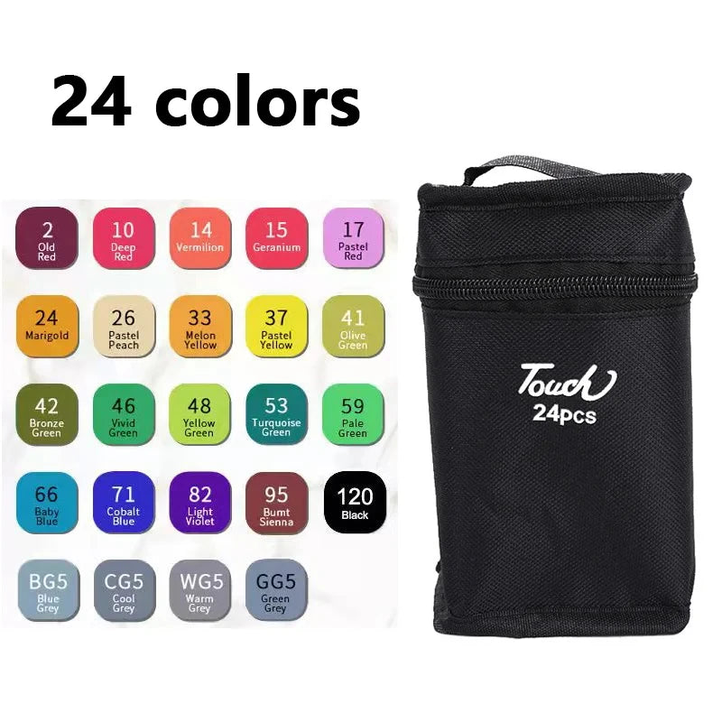 Double-Ended Oily Art Marker Set