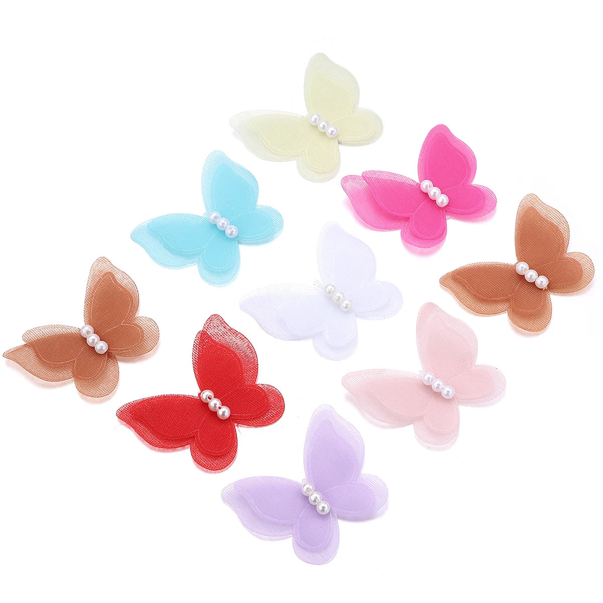 3D Organza Butterfly Appliques