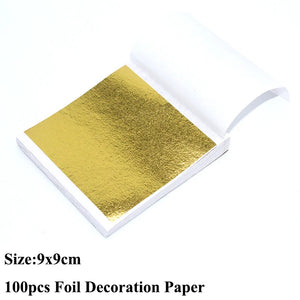 100pcs Imitation Foil Gilding Sheets