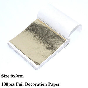 100pcs Imitation Foil Gilding Sheets
