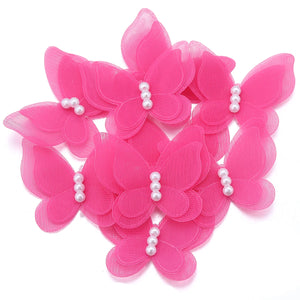 3D Organza Butterfly Appliques
