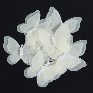 3D Organza Butterfly Appliques